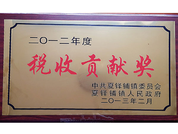 稅收貢獻獎